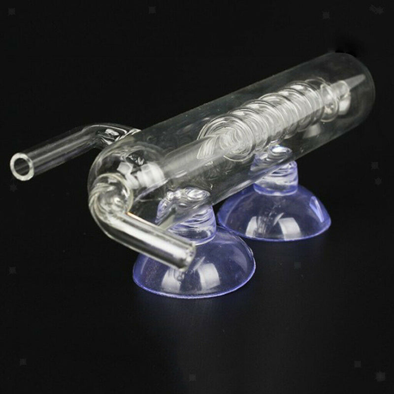 Aquarium   Tank Glass CO2 Monitor with Spiral Bubble Counter 1.6inch Dia.