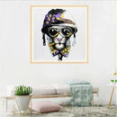5D DIY Full Drill Diamond Painting Fashion Dog Cross Stitch Embroidery Gift