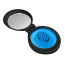 Folding Travel Hair Comb with Mirror - Mini Pocket Hair Brush for Gift Idea