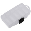 15x9x3cm 5 Compartments Transparent Visible Fishing Lure Tackle Box