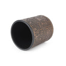 1 pc High Quality Brown Leather Rune Dice Cup PU leather 82x82x91mm!E