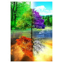 Four Seasons Tree 5D Full Drill Round Diamond Painting DIY Embroidery Kits