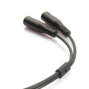 1Pc 3.5mm stereo audio male to 2 female headset mic splitter cable adapter J Gw