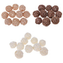 10 Pcs Natural Wicker Rattan Balls 5cm For DIY Vase Bowl Filler Displays