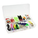 106 Pieces Fishing Lure Set Soft Fishing Lure Hard Metal Lure Rattle Crank Jig