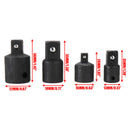 3/8" to 1/4" 1/2" inch Drive Ratchet Socket Adapter Reducer Air Impact Set 4 x