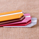 5pc Aluminium Travel Luggage Baggage Suitcase Address Tag Label Holder with Ring