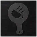 16 Pcs NW Fashion Cappuccino Coffee Stencils Template Strew Pad Duster Spra