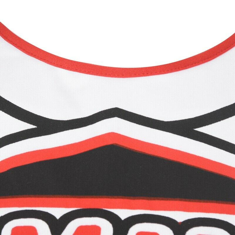 Tank top Petticoat Pom Pom-pom cheerleader cheer leaders L (38-40) 2 piece  V2K4