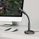 USB Mini Condenser Microphone Stand Desktop Recording Mic For PC Desktop Laptop