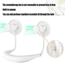 Hand Free Usb Personal Fan- Portable Handheld Mini Led Fan Headphone Design J6H3