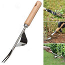 Forked Head Hand Weeder Yard Farmland Transplant Weeder Stainless Steel Puller