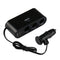 12V/24V Car 3 Sockets Cigarette Lighter Splitter Dual USB Port Charger Adapter