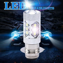 2X H6 BA20D PX15D 80W 3535 LED High Power SMD LED Super Bright White Light CA