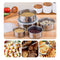 5PC Stainless Steel Round Sealed Crisper Fresh Bowls Food Beans Storage Bowl Box
