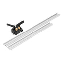 Aluminum Alloy T-Track Woodworking T-Slot Beveled Track Miter Track Stop Wo
