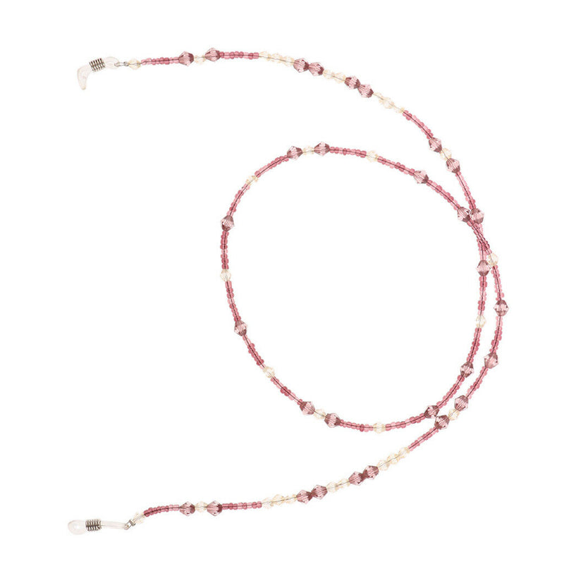 Women Glasses Chain Spectacles Holder Eyeglasses Strap Beaded Cord Pink