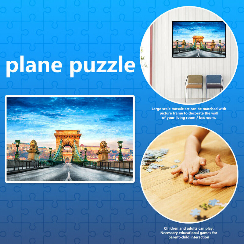 1000pcs Paper Jigsaw Beautiful City DIY Puzzle for Adults Children Toys