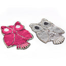 owl reversible change color sequins sew on patches for clothes coat diy craf I3C