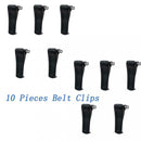 10Pcs Belt Clip for BaoFeng BF-666s 777S 888s Two-way Radio Walkie Talkie Black