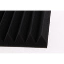 Studio Acoustic Foam Panel Soundproofing Wedge Wall Tiles 30 x 30cm Black