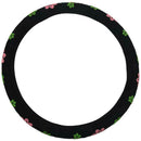 Flannelette Steering Wheel Cover with Multicolor Flowers
