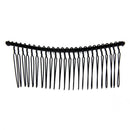 5pcs Metal Hair Comb Slide Side Findings Hair Jewelry Findings Tool Black