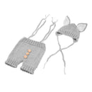 2pcs Cute Baby Studio Photography Props Clothing Set Knitted Overalls + Hat