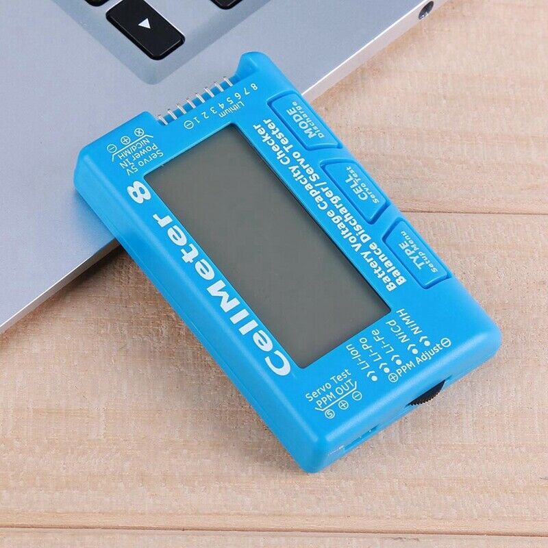 For Rc Cellmeter 8 Digital Battery Capacity Checker Balance Discharger Serv J8U8