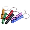 6 x Survival Whistle Aluminum Alloy Key Chain Outdoor Emergency Sports Camp!c