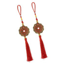 Qing Dynasty Red Chinese Knot Luck Coins Wealth Home Decor Ornament style 10
