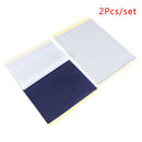 2Pcs/Set  A4 Tattoo Transfer Paper Stencil Carbon Thermal Tracing Hectograph  JR