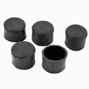 Furniture Chair Table 35mm Inner Dia Round Rubber Foot Covers 5 Pcs