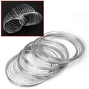 100 Loops Steel Memory Wire Jewelry Cuff Bangle Bracelet 0.6x60mm