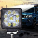 27W 6000K Car LED Light Spot Beam Square Work Light Off Road for SUV Truck LKJ