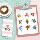 DIY Full Drill Round Cute Animals Diamond Painting Puzzle Children Stickers