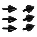 6Pcs M5 Motorcycle Windshield Screws Spike Bolts Mounting Nuts Kit Black