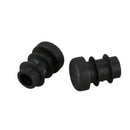 12 Pcs Plastic 12mm Pipe End Blanking Caps Bung Tube Insert Plug Round Blac R4Y7