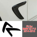 1 Pair Black Side Wing Air Flow Fender Cover Fit for BMW X5 F15 2014-2016