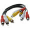 New 3 RCA Male Jack to 6 RCA Female Plug Splitter Audio Video AV Adapter Ca Y5C4