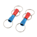 4 X Quick Release Keychain with Three Heavy Duty Split Rings Key Accessories