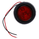 1pcs 2.5" 4LED Round Truck Trailer Clearance Lamp Side Marker Light Red ZY Gw