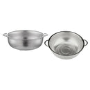 2PC Colander Food Sifter Pasta Draining Basket