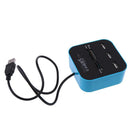 3xUSB HUB + All-in-1 Card Reader High Speed and 3 Ports USB2.0 HUB for PC