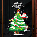 DIY Christmas Tree Bell Wall Stickers Home Shop Window Glass Decals Holiday Y6F4