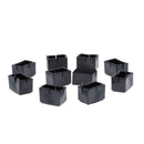 10pcs PVC Rectangle Furniture Leg Covers Caps No-slip Insert Floor Protector