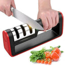 Kitchen Sharpener Manual 3 Stage Sharpening Tool & New Anti Bas Slip M9P6