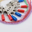 New Pro Napkin Holder Dental Lab Bib Crocodile Clip Flexible Metal Ball Chain