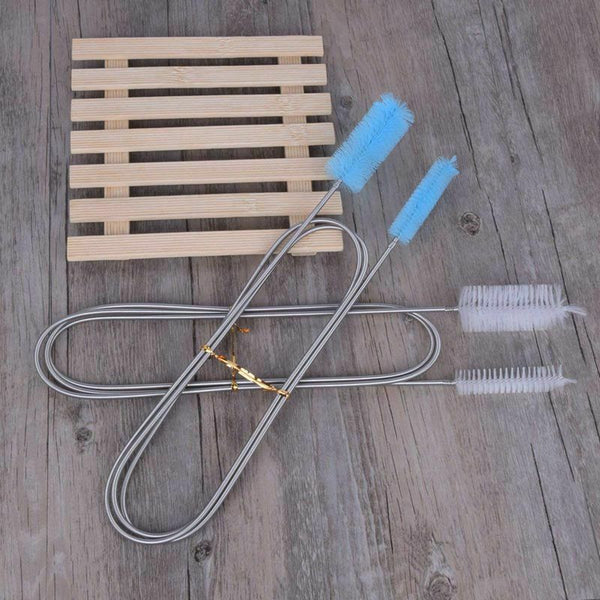 2pcs 155cm Aquarium Cleaning Brush Double Ended Flexible for Tube Brush Hos