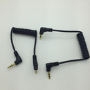 Aux Cable 3.5mm Male to Male Cord L-Shaped Right Angle Car Audio Headphone Jack